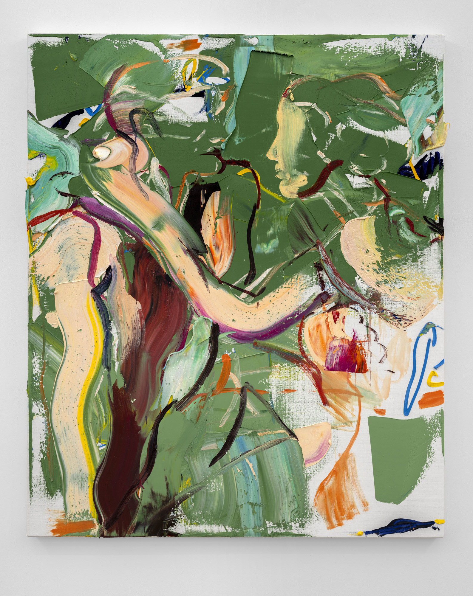 Ballad of a Meeting in Green, 160x130 cm, oil on canvas, 2025