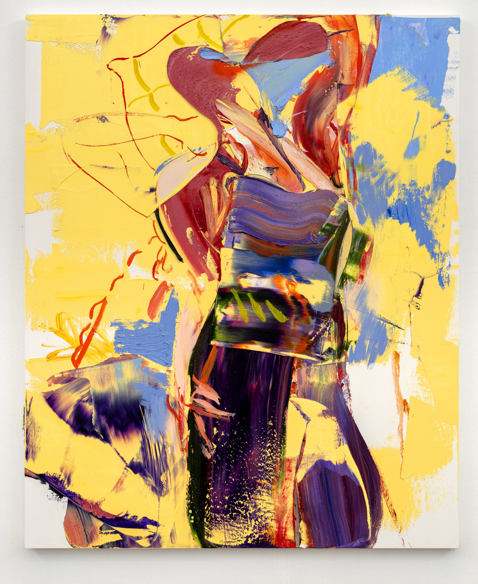 Shiny Appearance I, 160x130 cm, oil on wood-board, 2024