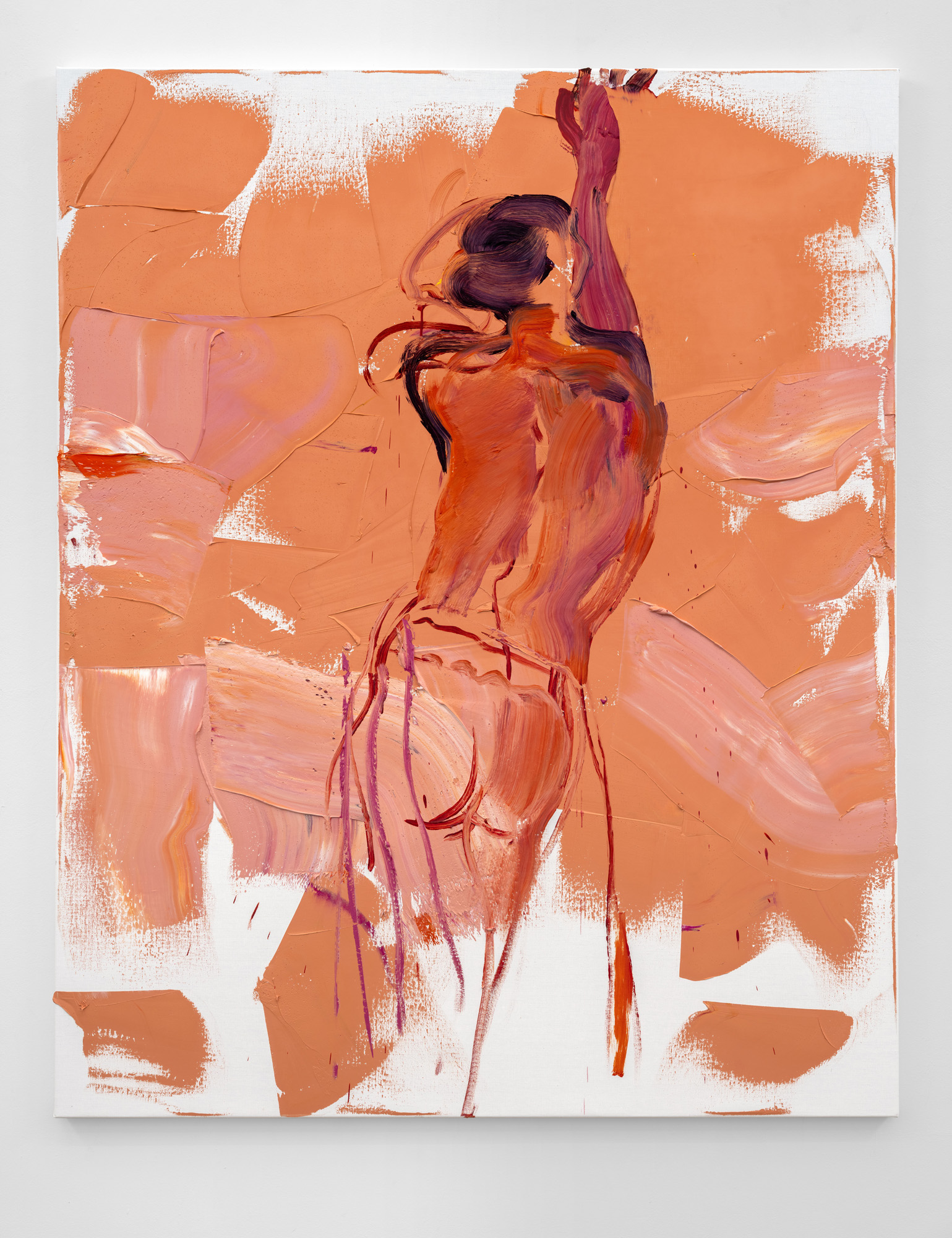 Back into orange-ocher void II, 160x200 cm, oil on canvas, 2025