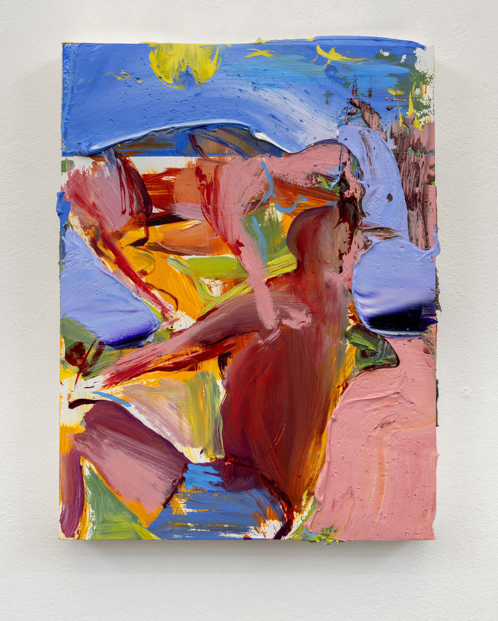 Turning Around, 40x30 cm, oil on wood-board, 2024